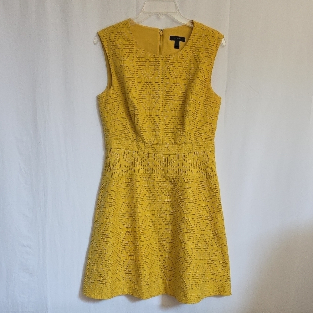 J. Crew Yellow Lined Dress.  Size 6